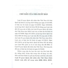 Luật Sĩ Quan Quân Đội Nhân Dân Việt Nam (Hiện Hành) (Sửa Đổi, Bổ Sung Năm 2008, 2014, 2019)