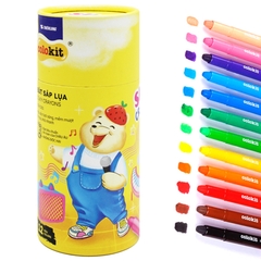 Bút Sáp Lụa Vặn Colokit 12 Màu SCR-C001