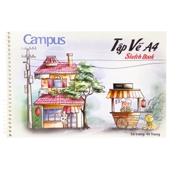 Vở Vẽ Lò Xo Campus A4 7553