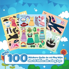Sách Sáng Tạo Thời Trang - Thời Trang Nhảy Khiêu Vũ (Hơn 100 Stickers)