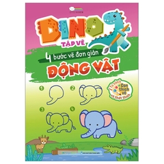 Dino Tập Vẽ - 4 Bước Vẽ Đơn Giản Động Vật