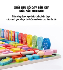 Đồ Chơi Bộ Câu Cá, Học Tập Gỗ 90 Chi Tiết G-90