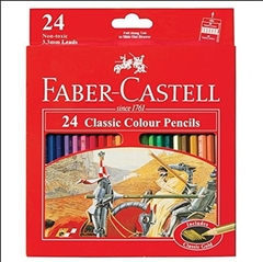 Bút Chì Màu Faber Castell Classic Knight 24 Màu Dài
