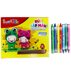 Bút Sáp 12 Màu Frog & Cat Smart Kids SK-CR0006