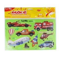 Khuôn Vẽ Transport Smart Kids SK-RL3001