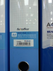 Cặp Hộp Rỗng 7.5cm Flexoffice PP 75-A4 FO-BF02 Màu Xanh