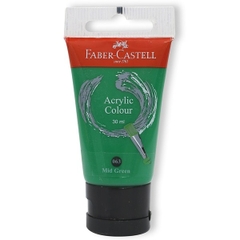 Màu Vẽ Faber - Castell Acrylic 30ml Midgreen - Màu Xanh Lá