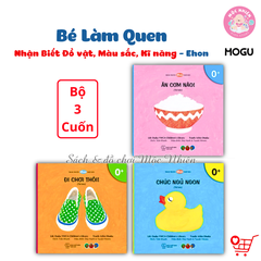 Combo 03 cuốn Sách Truyện Ehon cho bé 0-3 tuổi - Bé làm quen - MOGU