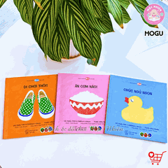 Combo 03 cuốn Sách Truyện Ehon cho bé 0-3 tuổi - Bé làm quen - MOGU