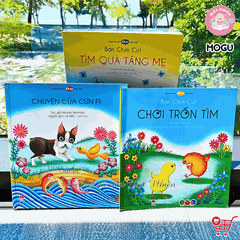Combo 03 cuốn Sách Truyện Ehon cho bé 1-2-3 tuổi - Bé yêu thương gia đình - MOGU