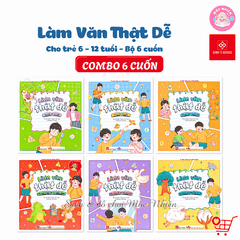 Combo 06 cuốn Sách - Làm văn thật dễ (Dành cho bé từ 6-12 tuổi) - Đinh Tị Books