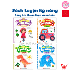 Combo 04 cuốn Sách - Luyện kỹ năng dùng kéo thuần thục và an toàn - Đinh Tị Books