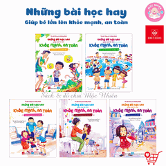 Combo 05 cuốn Sách - Những bài học hay giúp bé lớn lên khỏe mạnh, an toàn - Đinh Tị Books