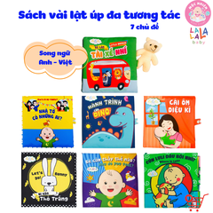Sách vải lật úp đa tương tác - Lalala baby
