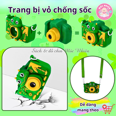 Máy chụp hình Camera - Máy ảnh kỹ thuật số cho bé có tích hợp chơi game (Tặng kèm thẻ nhớ 32GB)