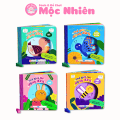 Combo 04 cuốn Sách tương tác cho bé - Thế giới nhỏ động đậy - Đinh Tị Books