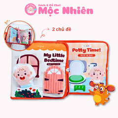 Sách vải bận rộn Lalala Baby đồ chơi vải đồ chơi đa tương tác đồ chơi montessori cho bé sơ sinh
