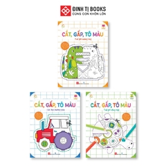 Combo (3 tập) - Cắt, gấp, tô màu