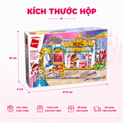 Đồ chơi lắp ráp xếp hình Qman 32012 - Căn phòng công chúa (282 mảnh ghép) - Dành cho bé gái trên 6 tuổi