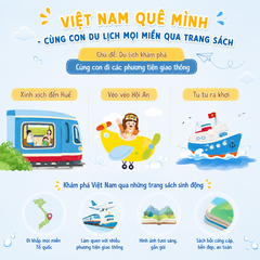 Sách thơ - Bộ Việt Nam quê mình 3 cuốn Bồi cứng tái bản cho bé 0-6 tuổi - Lionbooks