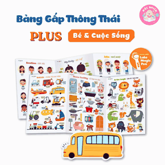 Bảng gấp thông thái PLUS có tích hợp công nghệ đọc với bút chấm đọc Lala magic pen của Lalala baby