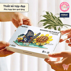 Mô hình lắp ghép gỗ Mideer Wooden 3D Puzzle, đồ chơi 3D sáng tạo cho bé từ 8 tuổi