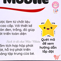 Combo Bộ Đồ chơi Treo Nôi Cũi Tự Động Quay có Phát Nhạc + 2 cục Pin tiểu 2A - Lalala baby