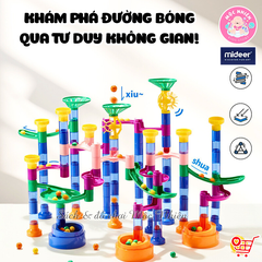Đồ chơi lắp ghép mê cung đường bóng Mideer Track Ball Blocks - Crossing the Maze MD2264
