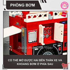 Đồ chơi lắp ráp xếp hình Qman 12022 - Cứu hoả trạm x ăng nhiên liệu (275 chi tiết) - Dành cho bé từ 6 tuổi