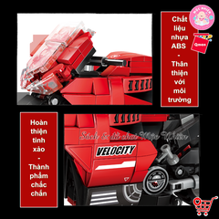 Đồ chơi lắp ráp Qman 42114 - Mô Tô Thể Thao (338 mảnh ghép)