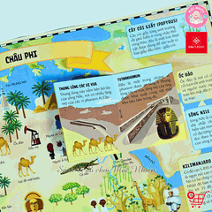 Sách Atlas Thế Giới – Khám Phá Các Châu Lục và Đại Dương – Đinh Tị Books