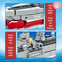Đồ chơi lắp ráp Woma C0666 - Tàu bảo hộ biến hình (337 mảnh ghép)