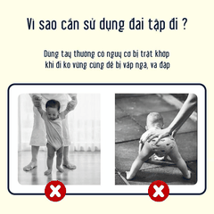 Đai tập đi cho bé, Đai hỗ trợ tập đi có đệm êm, chắc chắn, an toàn cho trẻ sơ sinh - Pipo Vietnam