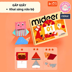 Đồ Chơi Gấp Giấy Thủ Công Origami Mideer - Cho Bé Từ 3 Tuổi Luyện Tay Khéo Léo