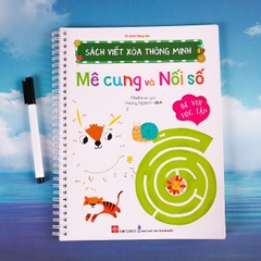 Sách viết xóa thông minh cho bé từ 4-7 tuổi - Đinh Tị Books