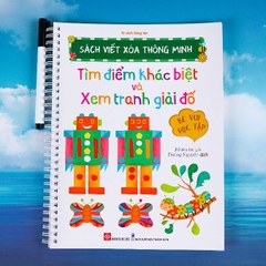 Sách viết xóa thông minh cho bé từ 4-7 tuổi - Đinh Tị Books
