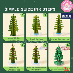 Cây Thông Noel Thần Kỳ Để Bàn Tự Nở Hoa Tuyết - Mideer Magic Christmas Tree - Quà Giáng Sinh Cho Bé Từ 6 Tuổi