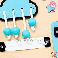 Bảng bận rộn Busy board mới 2025 rèn luyện vận động tinh Lalala baby