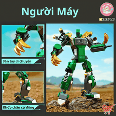 Đồ chơi lắp ráp xếp hình Keepplay 42115 - Robot xanh biến hình