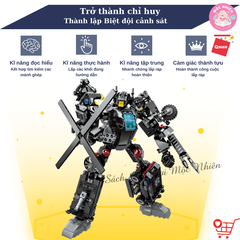 Đồ chơi lắp ráp xếp hình Robot Qman 41107 - Biệt đội cảnh sát (741 mảnh ghép)