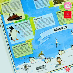 Sách Atlas Thế Giới – Khám Phá Các Châu Lục và Đại Dương – Đinh Tị Books