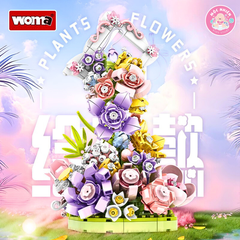 Đồ chơi lắp ráp WOMA C2000 - Chậu hoa tươi thắm (656 mảnh ghép)