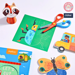 Combo 03 bộ cắt giấy thủ công Lets Cut Paper Mideer 03 cấp độ