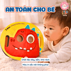 Sách giấy Peek a boo ú oà Ai đây nhỉ thú vị - kích thích trí tưởng tượng phát triển khả năng ghi nhớ Lalala baby