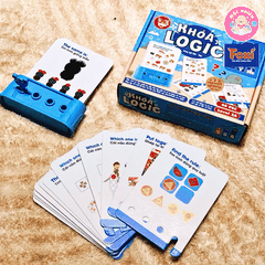 Đồ chơi trí tuệ giải câu đố cho bé từ 3-7 tuổi - Khoá logic phát triển tư duy (Song ngữ Anh Việt) - Hiệu Foxi