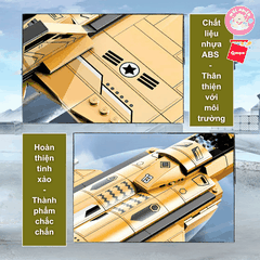 Đồ chơi lắp ráp xếp hình Qman 22013 - Tiêm kích 376 chi tiết (có 03 nhân vật minifigues)