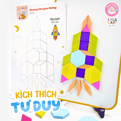 Đồ chơi xếp hình nam châm Lala Wooderland bằng gỗ cao cấp phát triển tư duy sáng tạo logic cho bé - Lalala baby