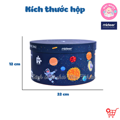 Đồ Chơi Xếp Hình Puzzle MIDEER Dạng Hộp Tròn - 04 Chủ Đề Khu Rừng, Vũ Trụ, Động vật và Đại dương (150 Mảnh Ghép)