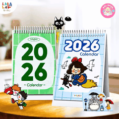 Lịch để bàn 2026 có lịch âm mini kèm ghi chú cute Calendar (nhiều mẫu) - Lalala baby