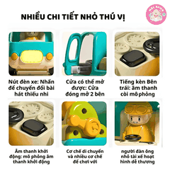Ô tô đồ chơi trẻ em, xe tải đồ chơi, xe trộn bê tông, xe xúc cát cho bé có nhạc vui nhộn Goodway